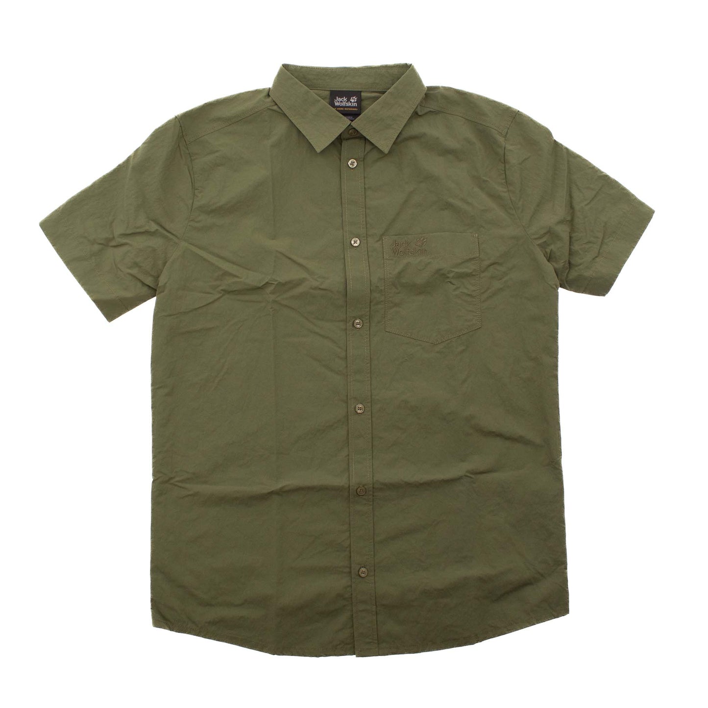 Jack Wolfskin Lakeside Shirt Woodla Herren kurzarm Hemd Wandershirt 1402921-5052