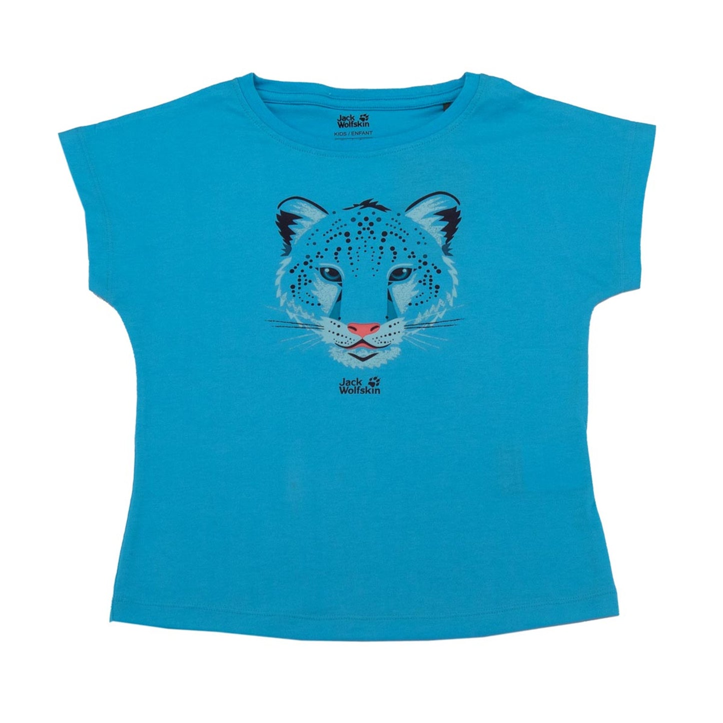 Jack Wolfskin Leopard Tee Girls Kinder T-Shirt Baumwolle Mädchen 1608781-1108