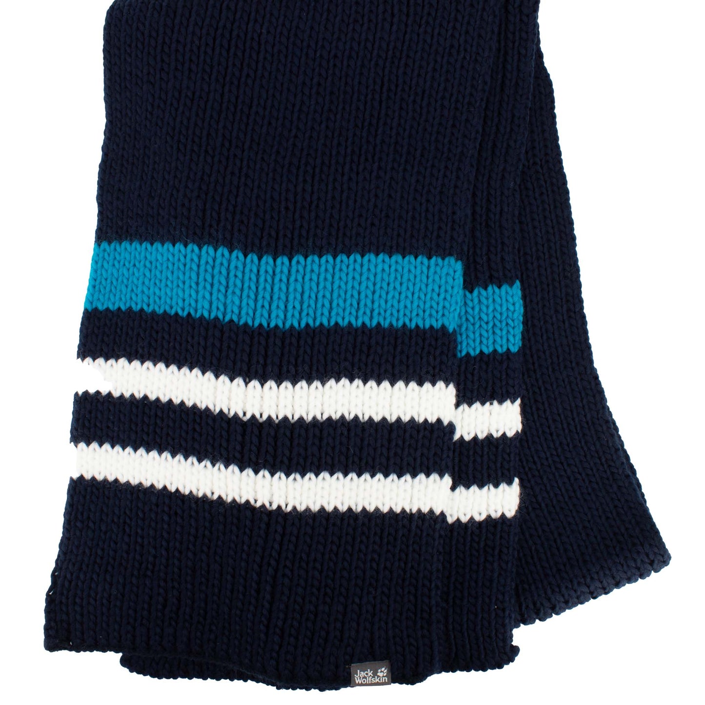 Jack Wolfskin Rock Knit Scarf Damen Herren Schal Strick Blau 1904621-1010