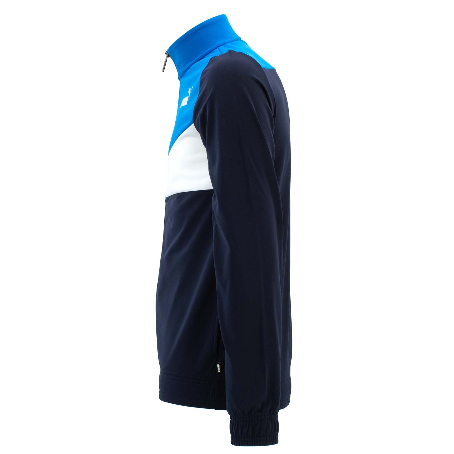 Puma Colorblock Kinder Trainingsanzug Poly Suit Jogginganzug Blau Jacke Hose