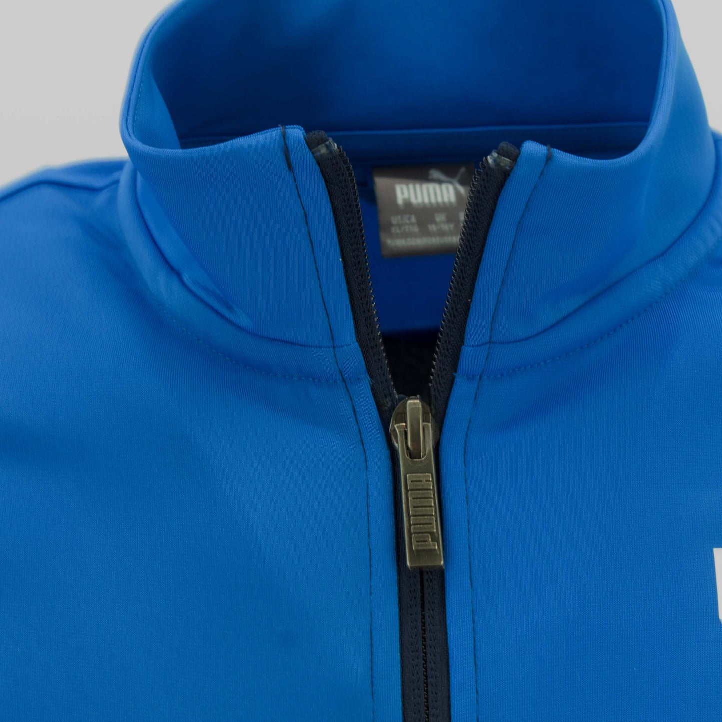 Puma Colorblock Kinder Trainingsanzug Poly Suit Jogginganzug Blau Jacke Hose