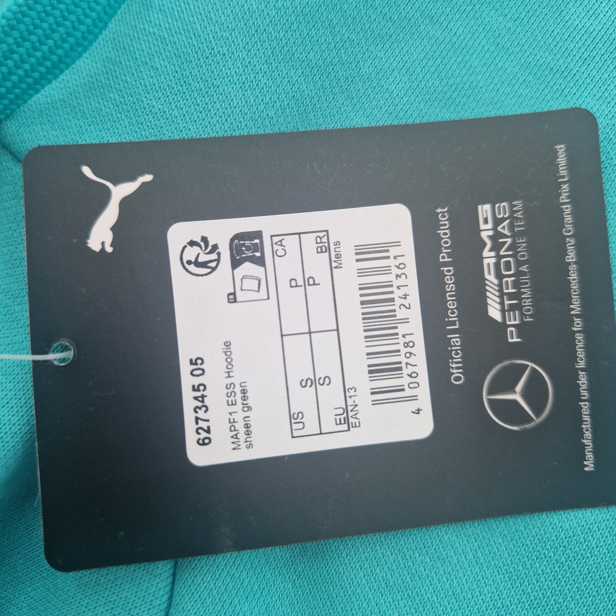 PUMA MAPF1 Essentials Hoodie Herren Kapuzenpullover AMG Mercedes 627345-05
