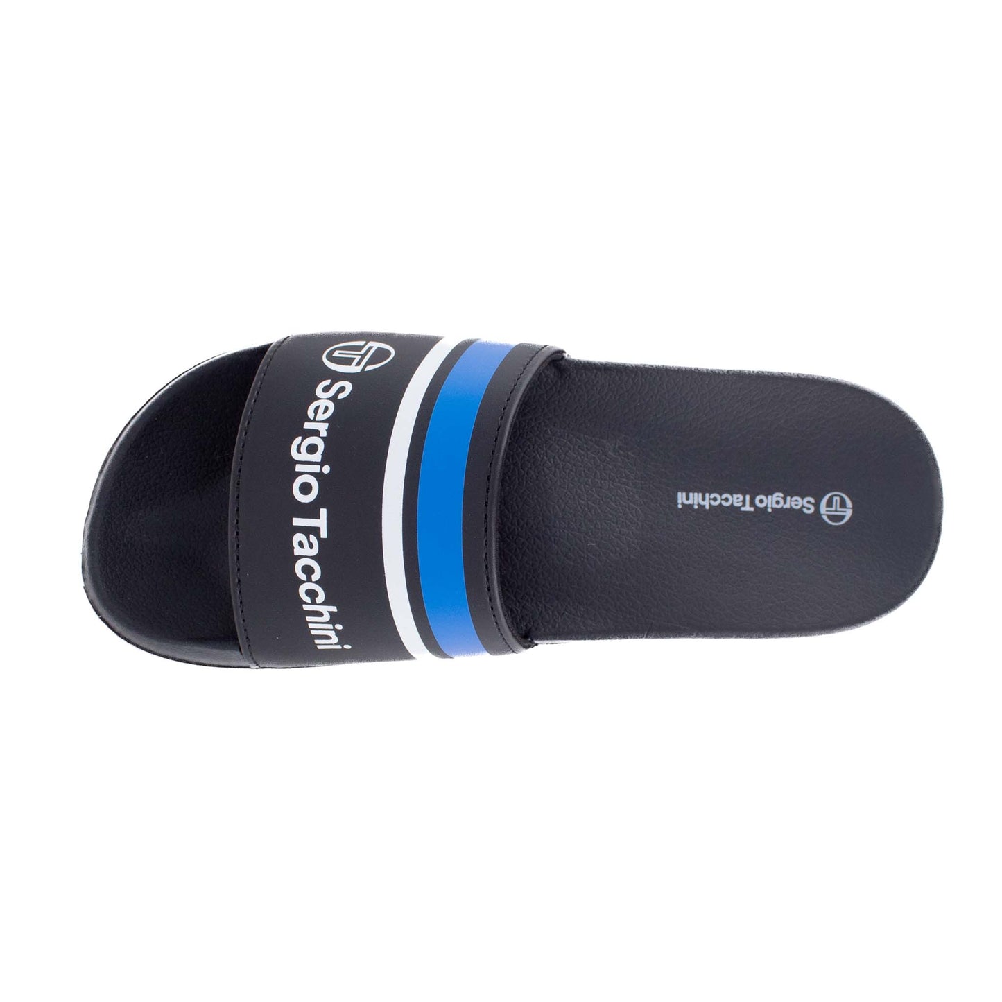 SergioTacchini Portofino Black Blue Slippers Badelatschen Herren Damen Schwarz