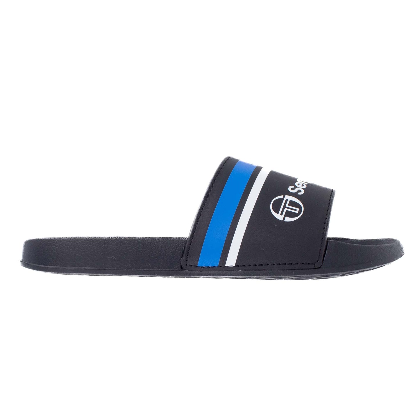 SergioTacchini Portofino Black Blue Slippers Badelatschen Herren Damen Schwarz