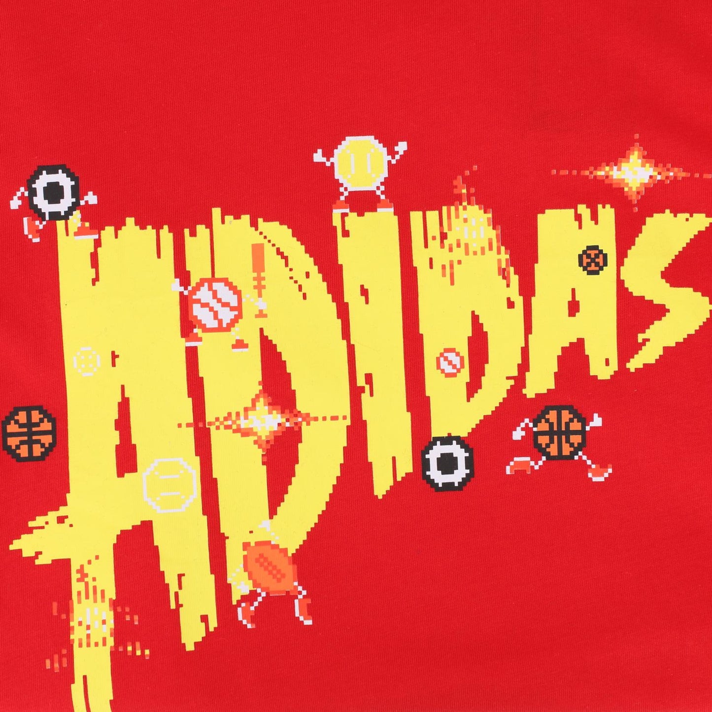 Adidas 8-Bit Graphic Pixel Retro Lineage Herren Tee T-Shirt rot FN1743 - Brand Dealers Arena e.K. - BDA24