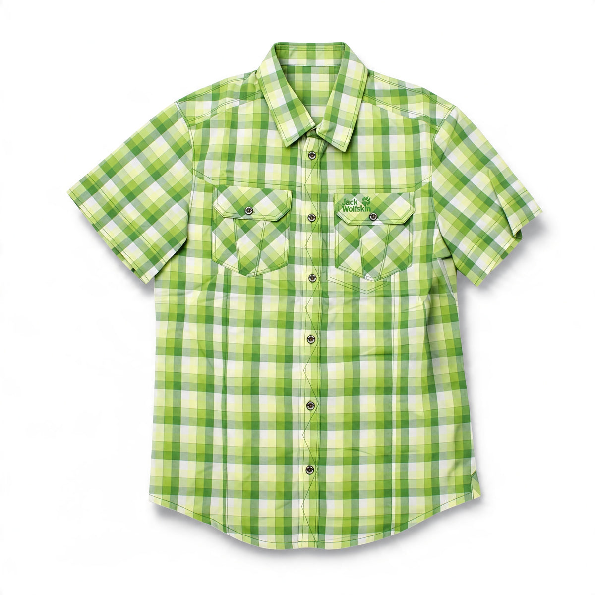 Jack Wolfskin Faro Sh Ivy Green Check – Bild 1