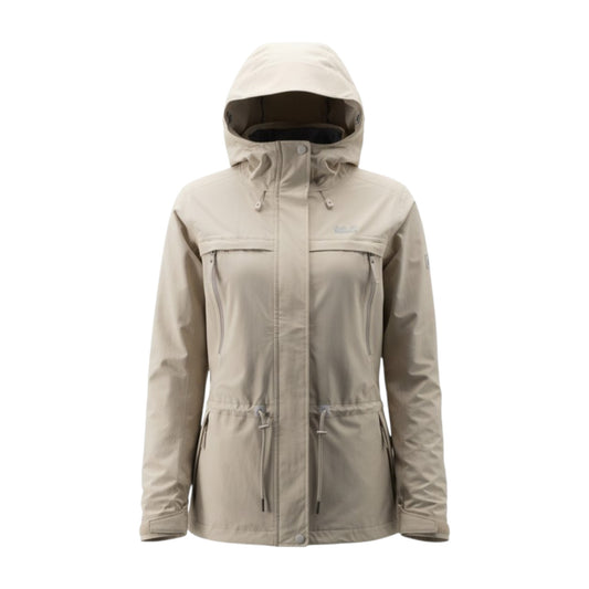Jack Wolfskin Fairview Damen Outdoor Regenjacke Jacke Mantel beige Gr. S
