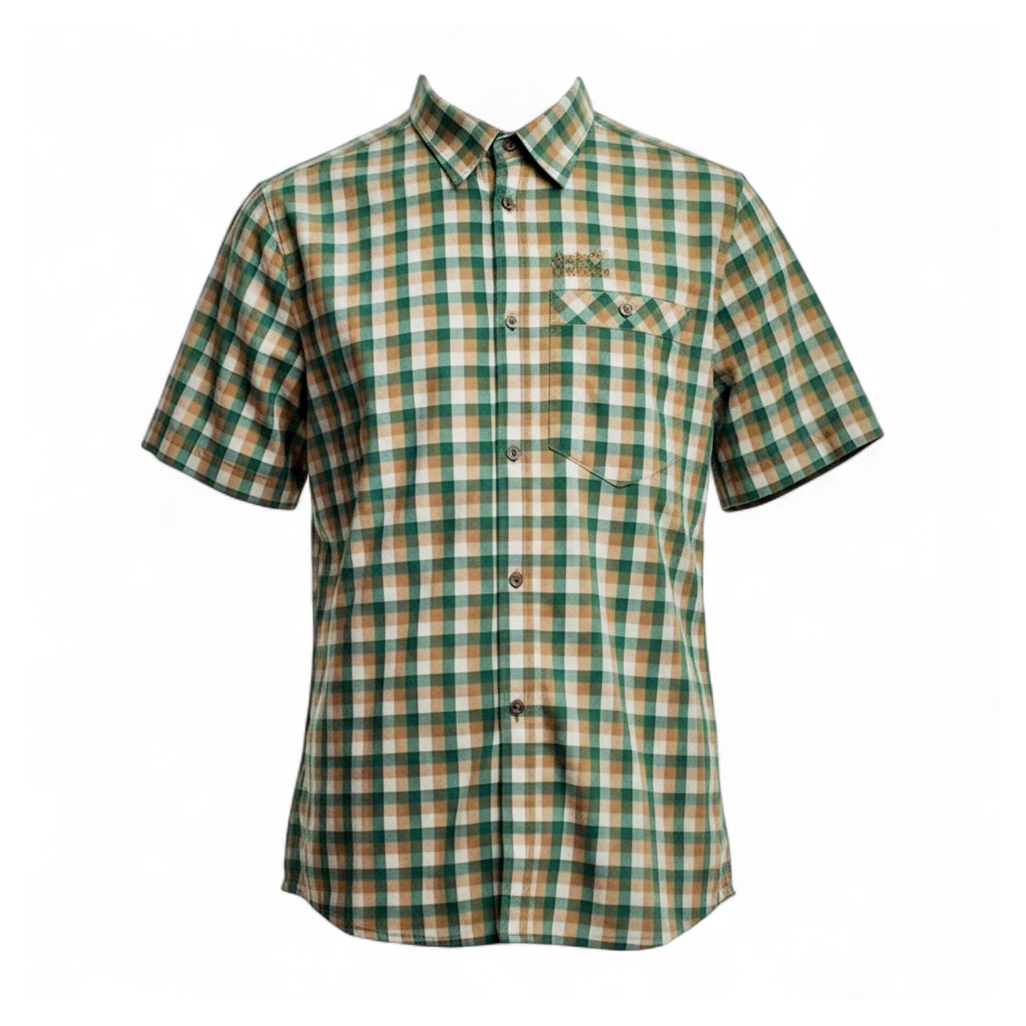 Jack Wolfskin Napo River Shirt Emerald kurzarm Herren Hemd Outdoor