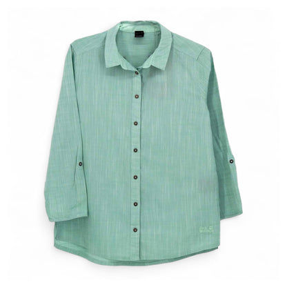 Jack Wolfskin Emerald Lake Shirt Damen Bluse Wanderhemd Baumwolle