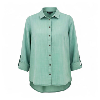 Jack Wolfskin Emerald Lake Shirt Damen Bluse Wanderhemd Baumwolle