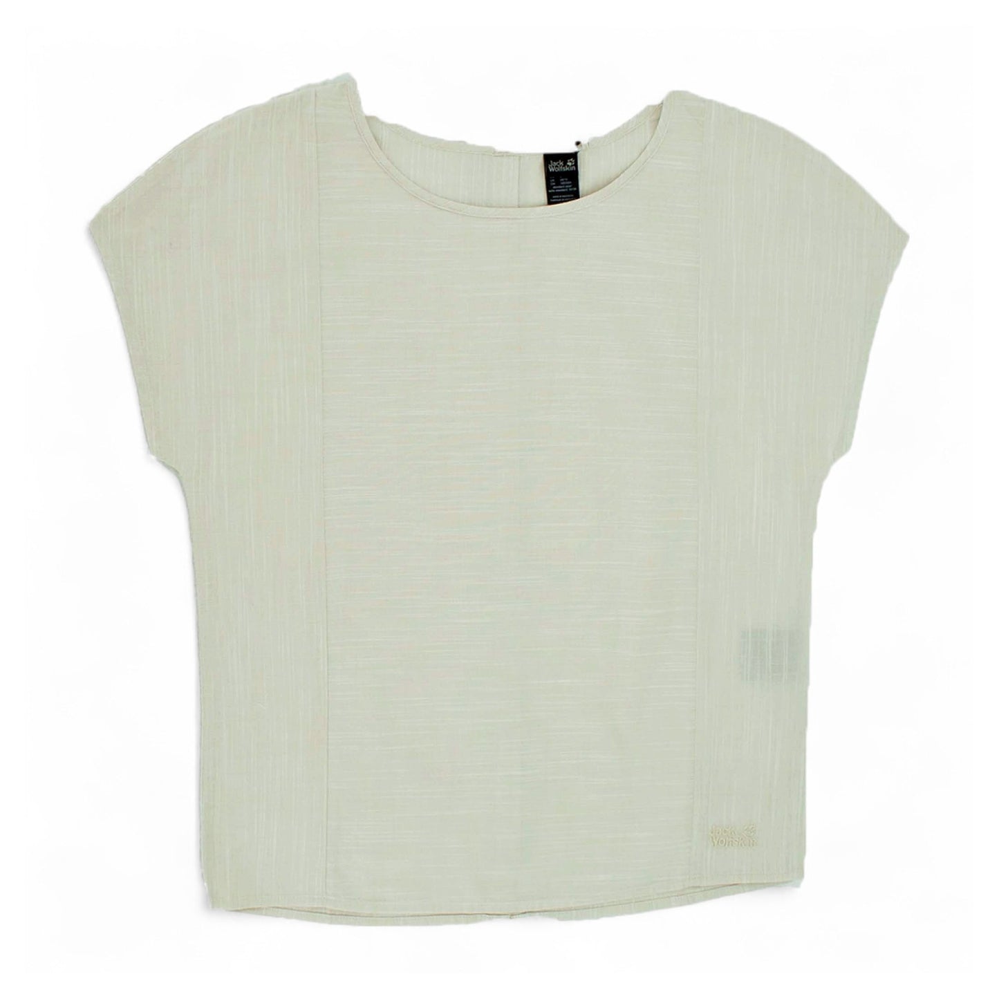Jack Wolfskin Shirt Linen Look Top Damen kurzarm Bluse