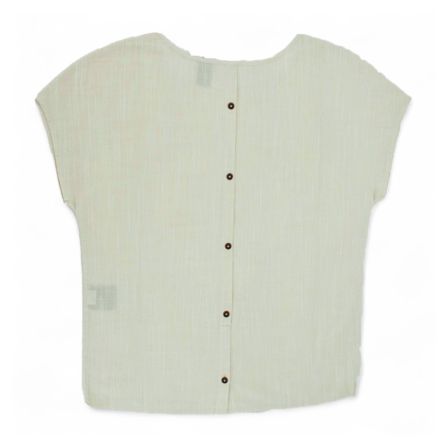 Jack Wolfskin Shirt Linen Look Top Damen kurzarm Bluse