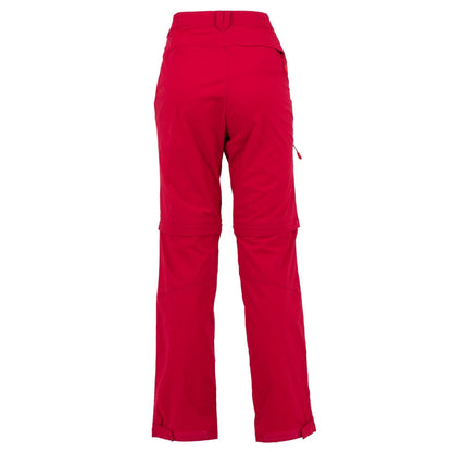 Jack Wolfskin Activate Light Zip Off Pants Damen Hose kurz lang Rot 1500696-2301