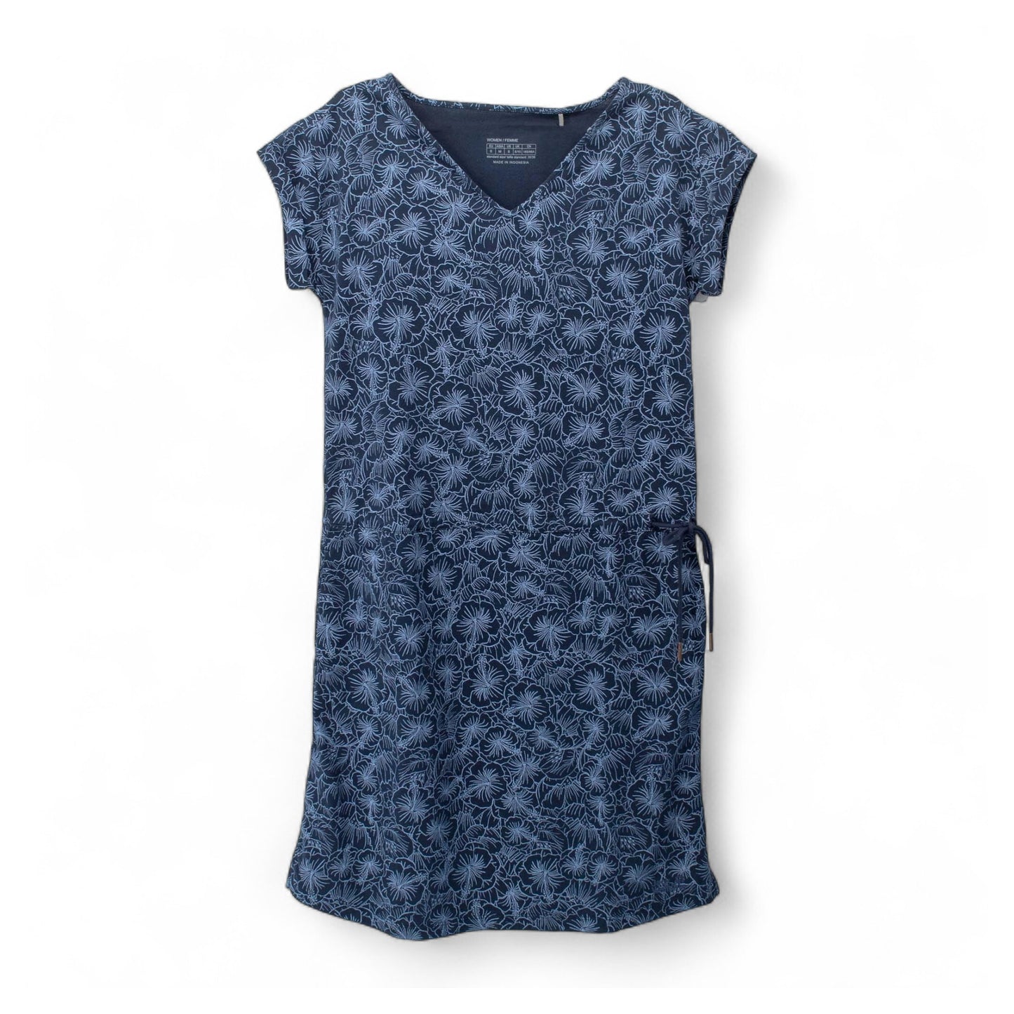 Jack Wolfskin Dress Aop Damen Kleid Sommerkleid kurzarm Blumen 1505331-7775