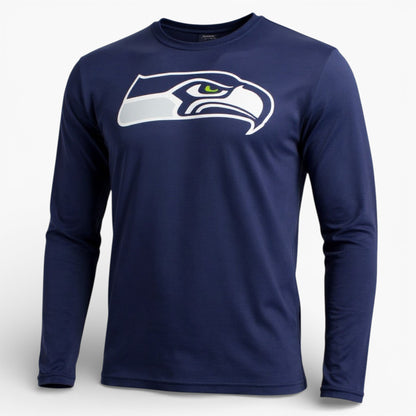 Fanatics NFL Seattle Seahawks Herren langarm T-Shirt blau 1568MNVY1ADSSE