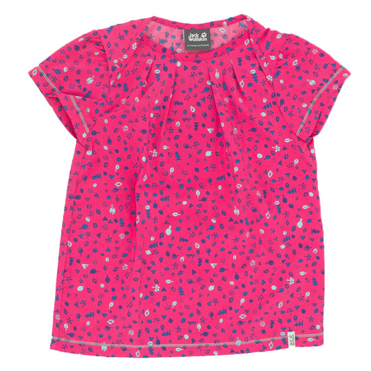 Jack Wolfskin Sunflower Shirt Girls Tee Kinder T-Shirt kurzarm Shirt 1605841-2045-1