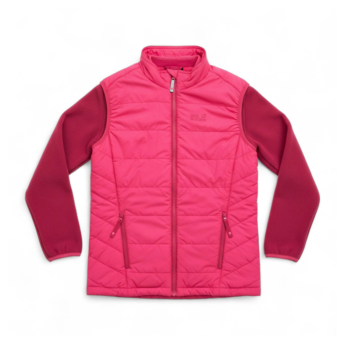 Jack Wolfskin Glen Dale Kids Fleecejacke Kinder Weste 2-in-1 Sweatjacke