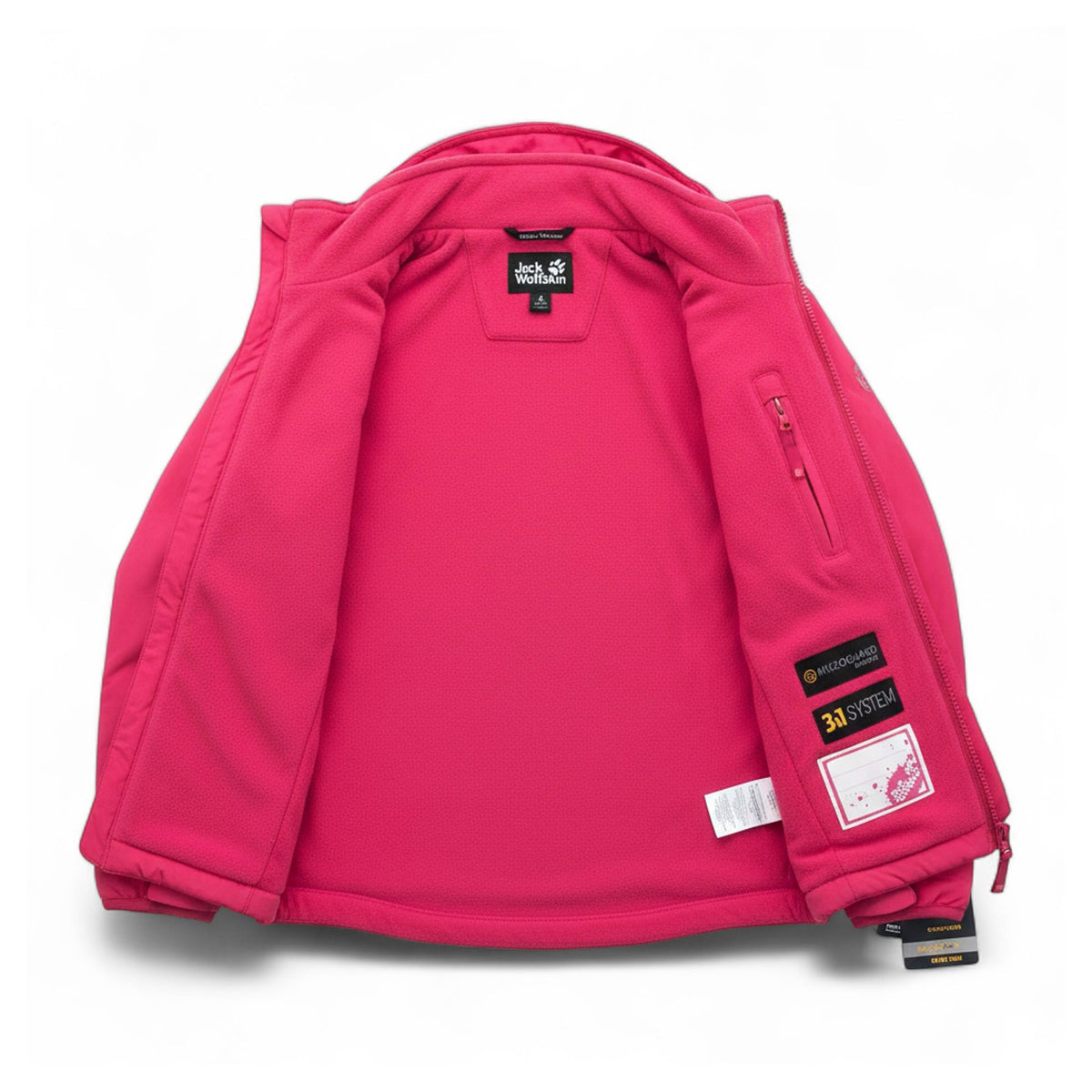 Jack Wolfskin Glen Dale Kids Fleecejacke Kinder Weste 2-in-1 Sweatjacke