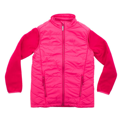Jack Wolfskin Glen Dale Kids Fleecejacke Kinder Weste 2-in-1 Sweatjacke