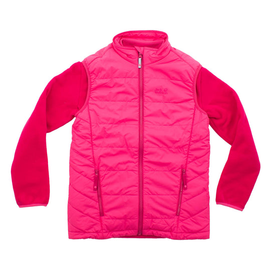 Jack Wolfskin Glen Dale Kids Fleecejacke Kinder Weste 2-in-1 Sweatjacke