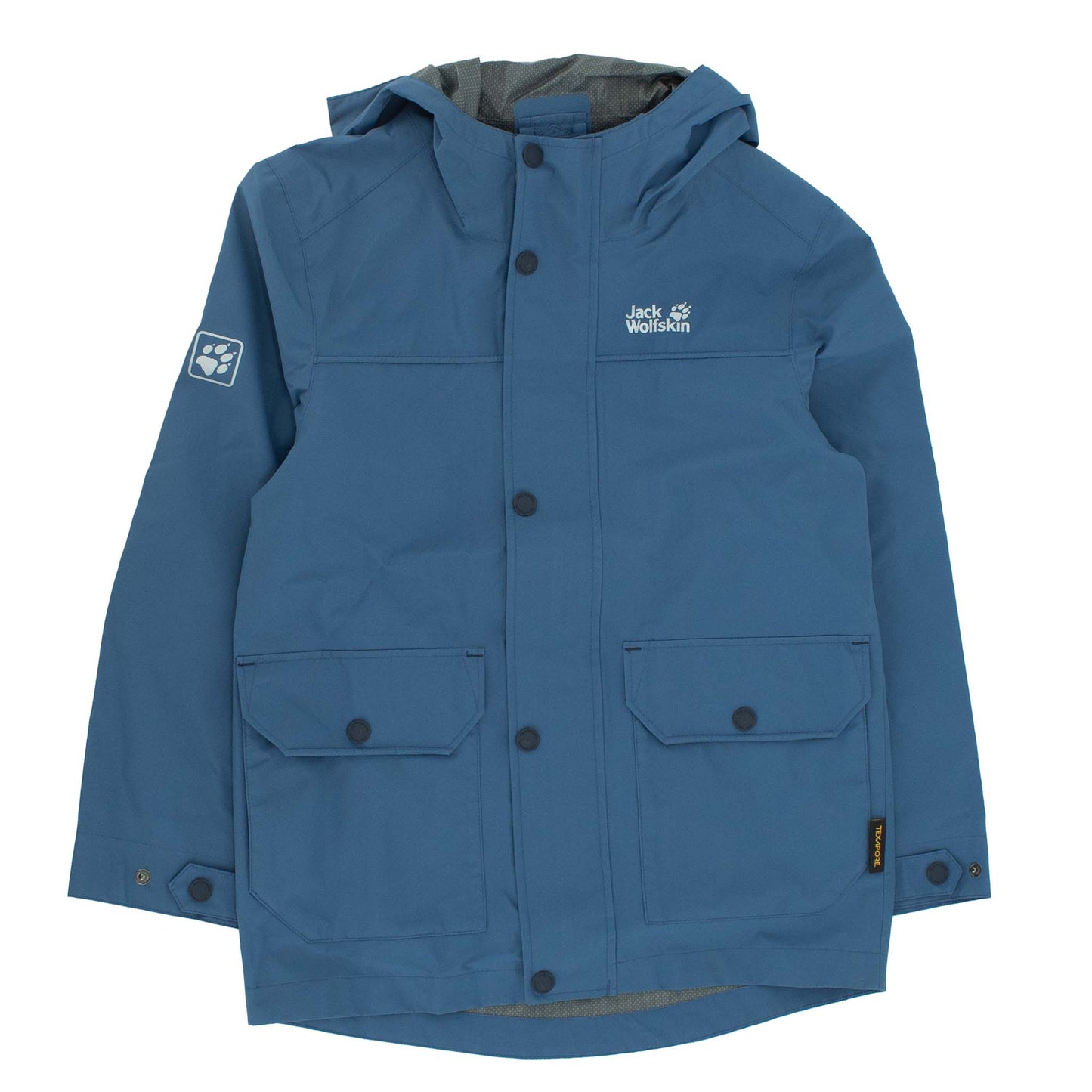 Jack Wolfskin Banner Jacke Windjacke Allwetterjacke Kinder Blau 1607181-1588