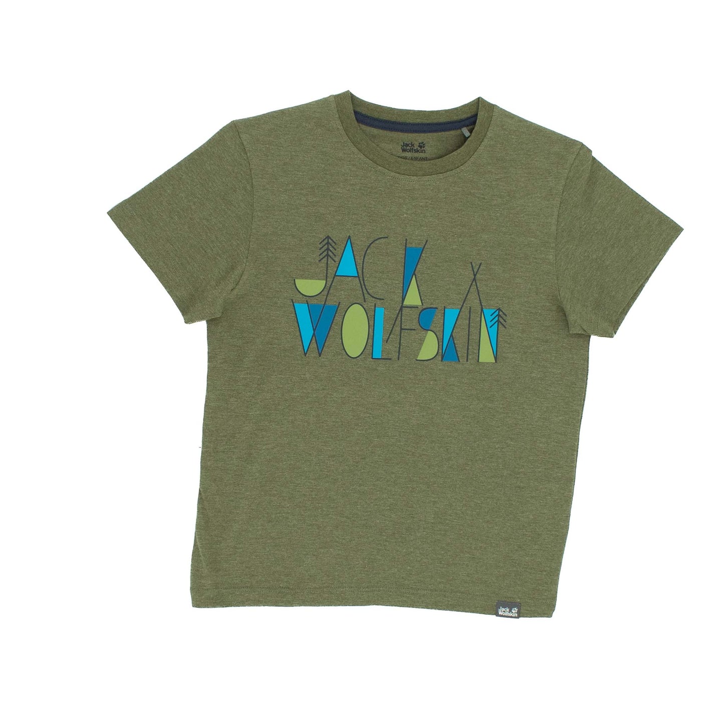 Jack Wolfskin Brand T Tee Boys T-Shirt Kinder kurzarm Shirt Baumwolle 1607241-5052