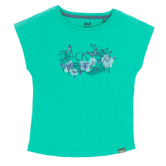 Jack Wolfskin Brand Tee T-Shirt Kinder kurzarm Shirt Baumwolle 1607261-4071-1