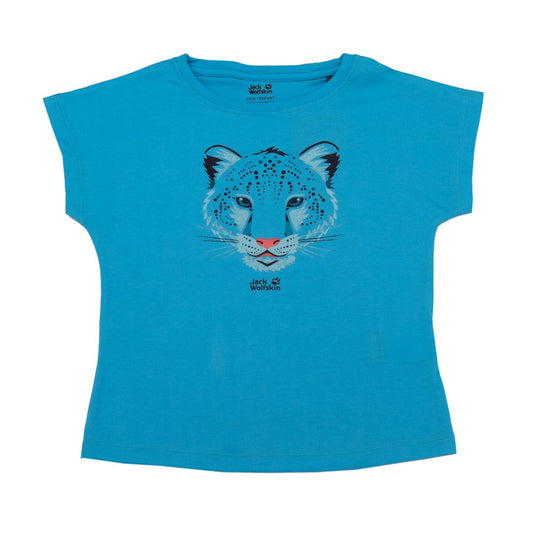 Jack Wolfskin Leopard Tee Girls Kinder T-Shirt Baumwolle Mädchen 1608781-1108
