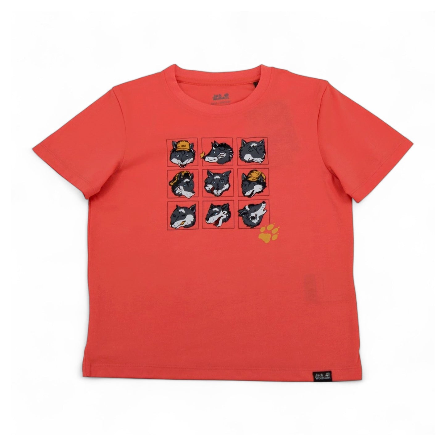 Jack Wolfskin Many Wolve Tee Kinder T-Shirt kurzarm Shirt Baumwolle