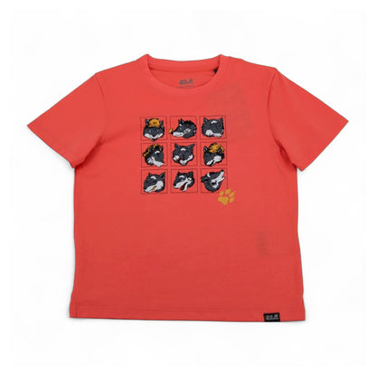 Jack Wolfskin Many Wolve Tee Kinder T-Shirt kurzarm Shirt Baumwolle