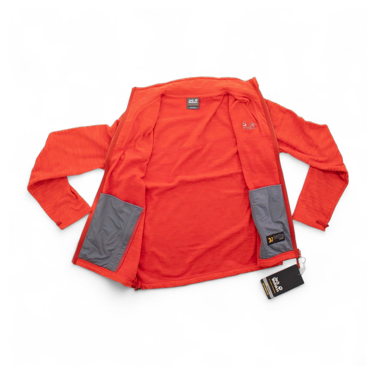 Jack Wolfskin Track Fleece Hiking Herren Jacke Sweatjacke Innen