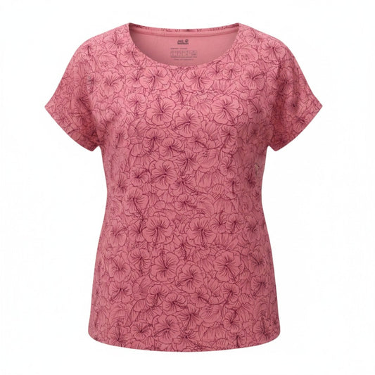 Jack Wolfskin Hibiscus Flower T-Shirt Damen