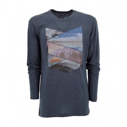 Jack Wolfskin Print Longsleeve Shirt Herren Sportshirt Berg Wandershirt