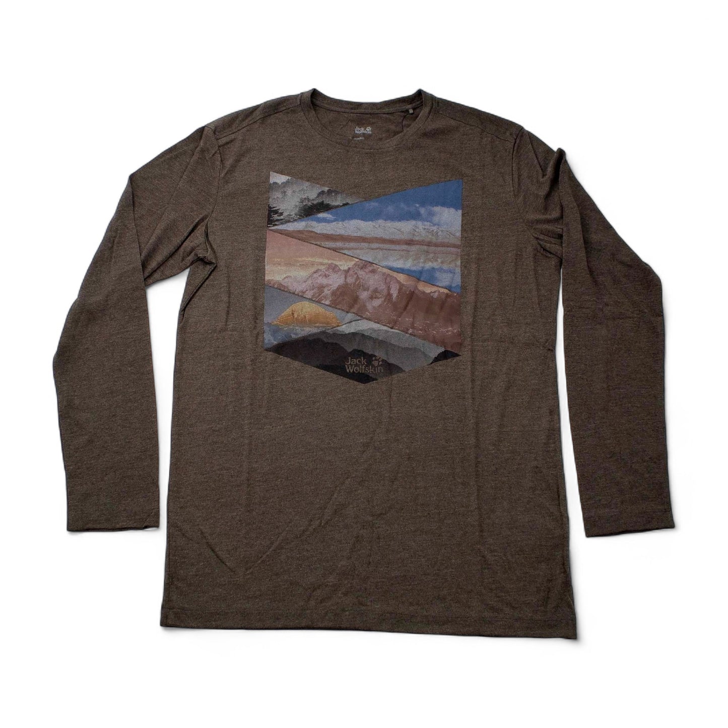 Jack Wolfskin Print Longsleeve Shirt Herren Sportshirt Berg Wandershirt