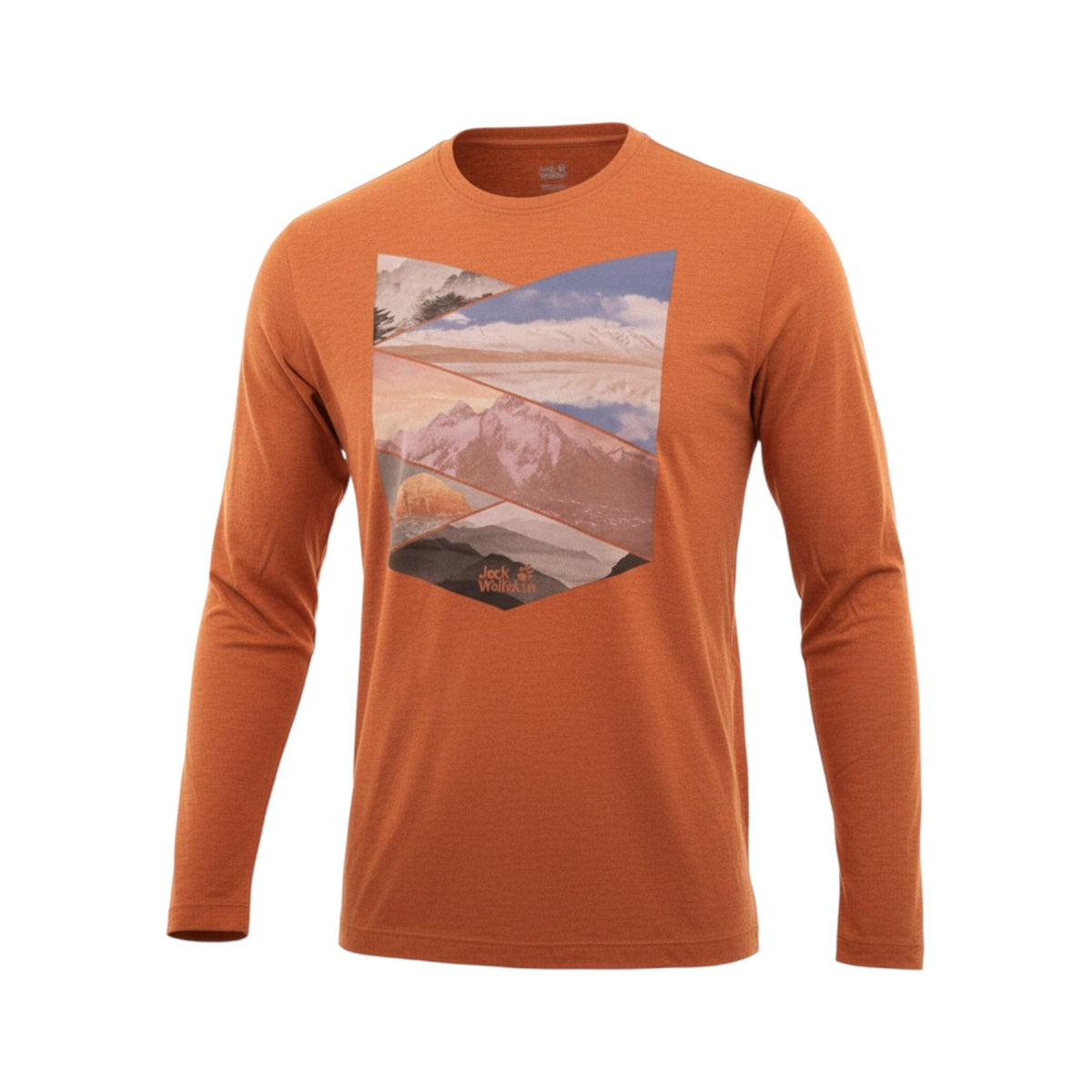 Jack Wolfskin Tencel Print Longsleeve Shirt M Copper