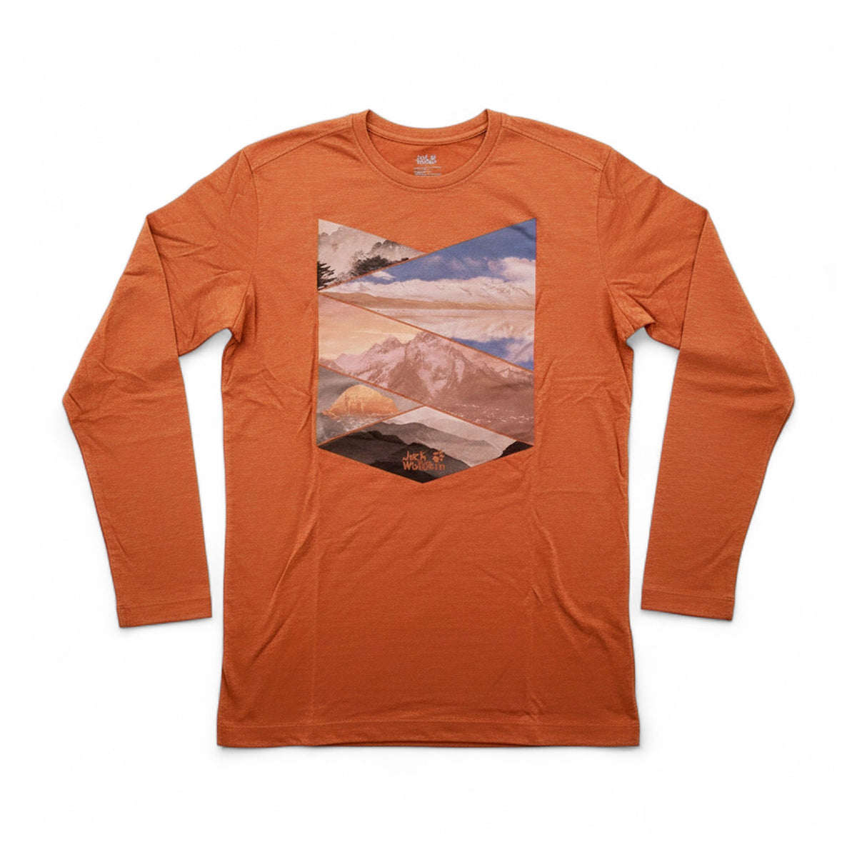 Jack Wolfskin Tencel Print Longsleeve Shirt M Copper