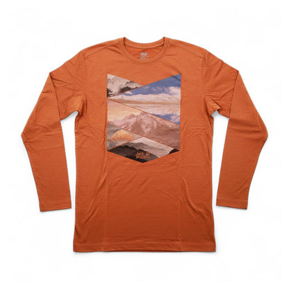 Jack Wolfskin Tencel Print Longsleeve Shirt M Copper