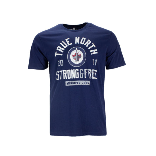 Fanatics NHL Winnipeg Jets kurzarm Herren T-Shirt blau 1878MNVY1HTWJE