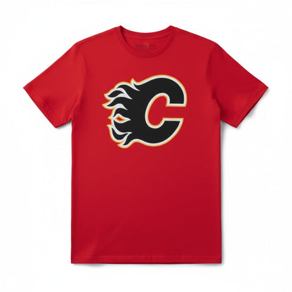 Fanatics NHL Herren T-Shirt Logo Grahic Calgary Flames Rot 1878MURD1ADCFL