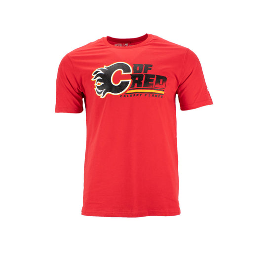 Fanatics NHL Calgary Flames Logo kurzarm Herren T-Shirt Rot 1878MURD2HTCFL