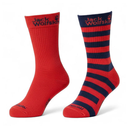 Jack Wolfskin Kids Casual Organic Classic 2x Paar Socken Strümpfe 1904931-2043