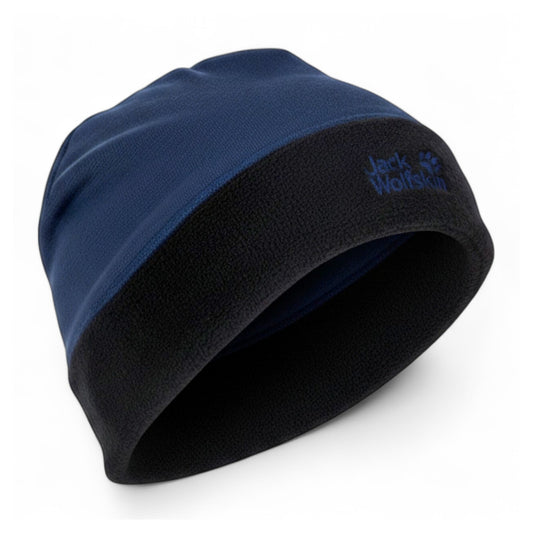 Jack Wolfskin Lakeland Cap Beanie Damen Winter Mütze Fleece Blau 1907911-1910