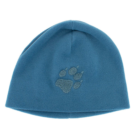 Jack Wolfskin Paw Hat Kinder Fleece Mütze Blau Wintermütze 19614-1800