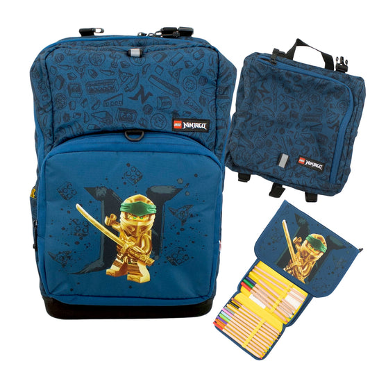 Lego Ninjago Schultasche 3-in-1-Set Schulranzen Sporttasche Federmäppchen