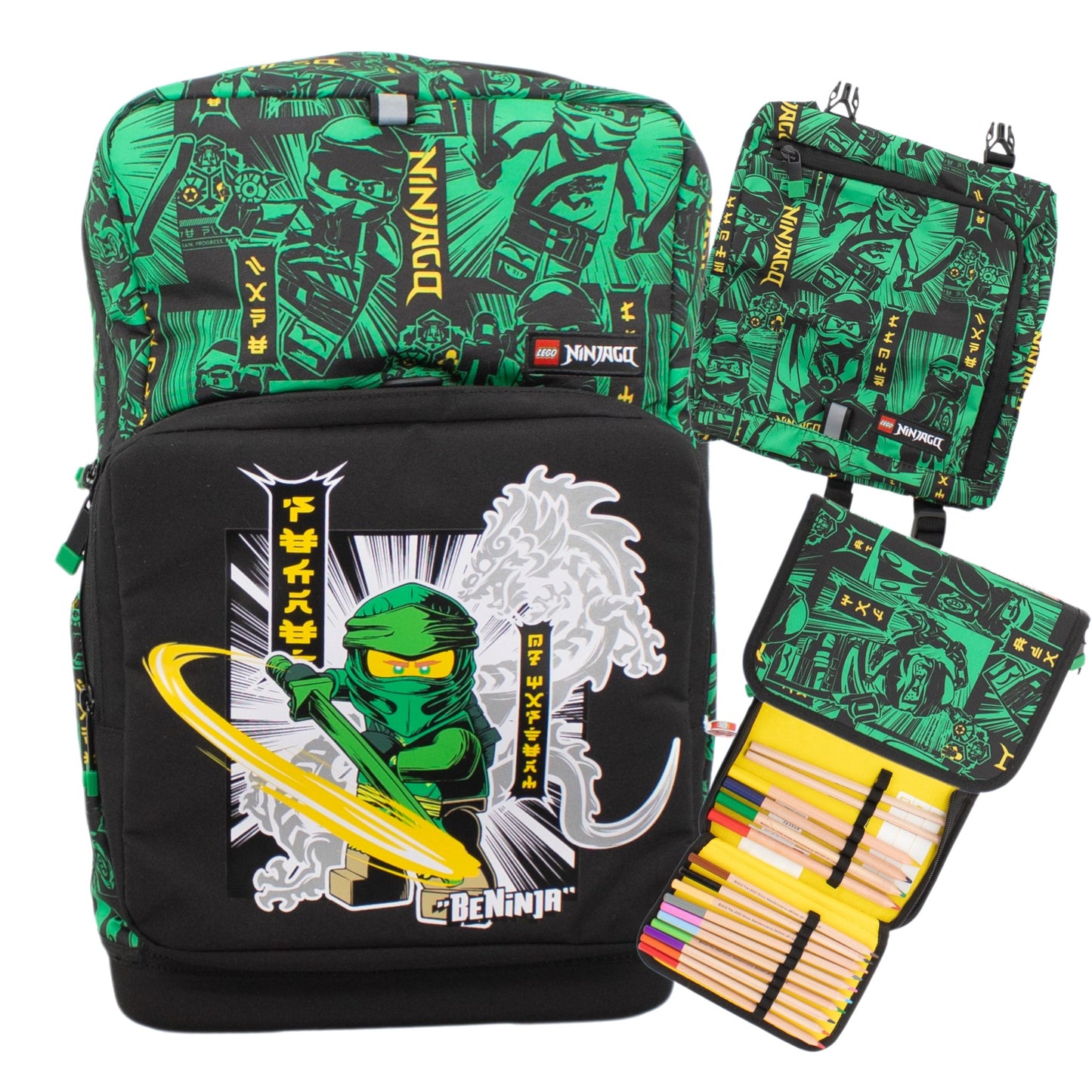 Lego Ninjago Schultasche 3-in-1-Set Schulranzen Sporttasche 20229-2301