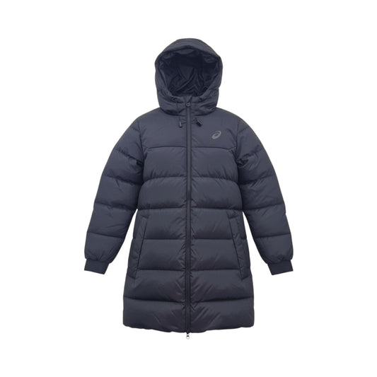 Asics Lange Daunenjacke Herren Wintermantel mit Kapuze Schwarz 2031C502-001 – Bild 1