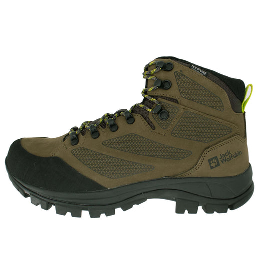 Jack Wolfskin Rebellion Texapore Mid Herren Wanderschuh Grün