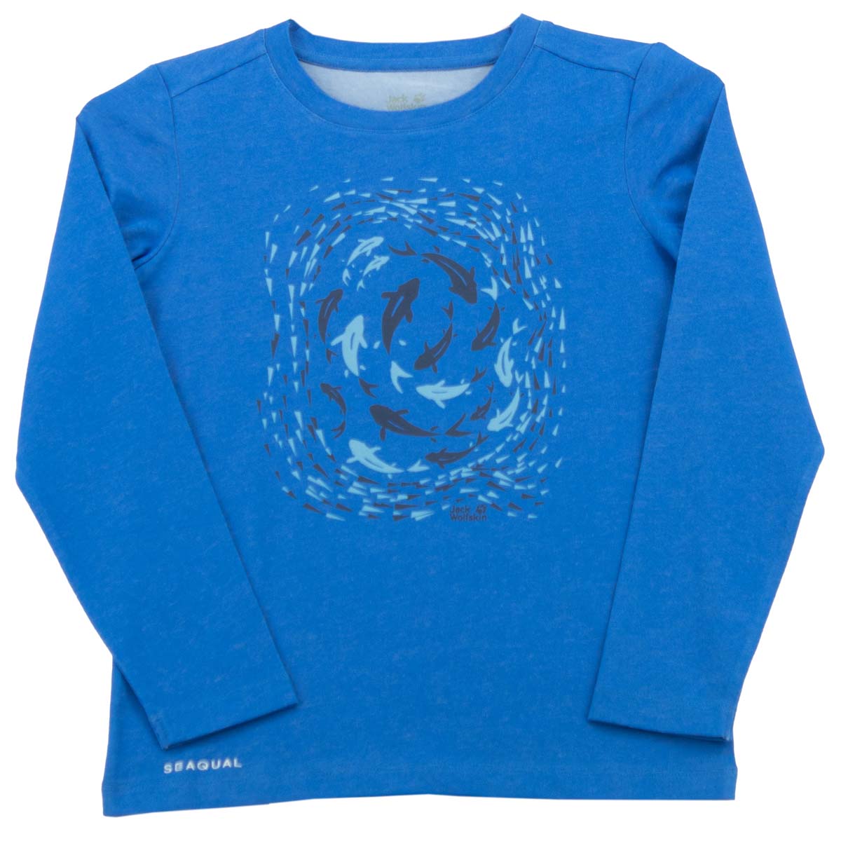 Jack Wolfskin Ocean Longsleeve Tee Langarm Shirt Kinder recycelt 1608691-1201 128