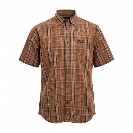 Jack Wolfskin Hot Chi Clay Checks kurzarm Herren Hemd Outdoor Shirt