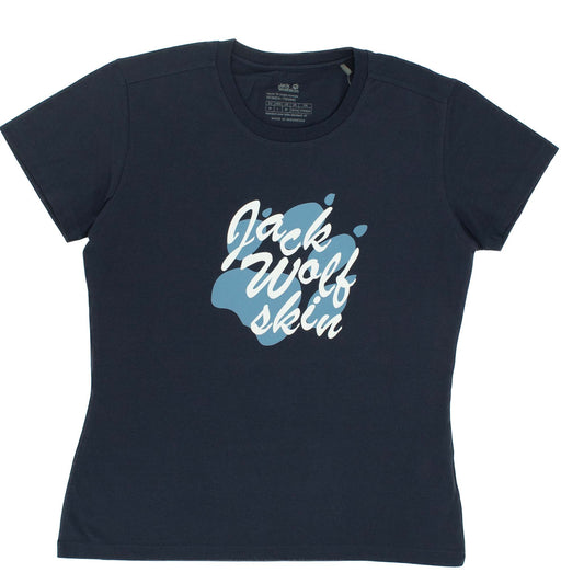 Jack Wolfskin T-Shirt Night Blue Damen kurzarm Shirt 5006401-1010-1